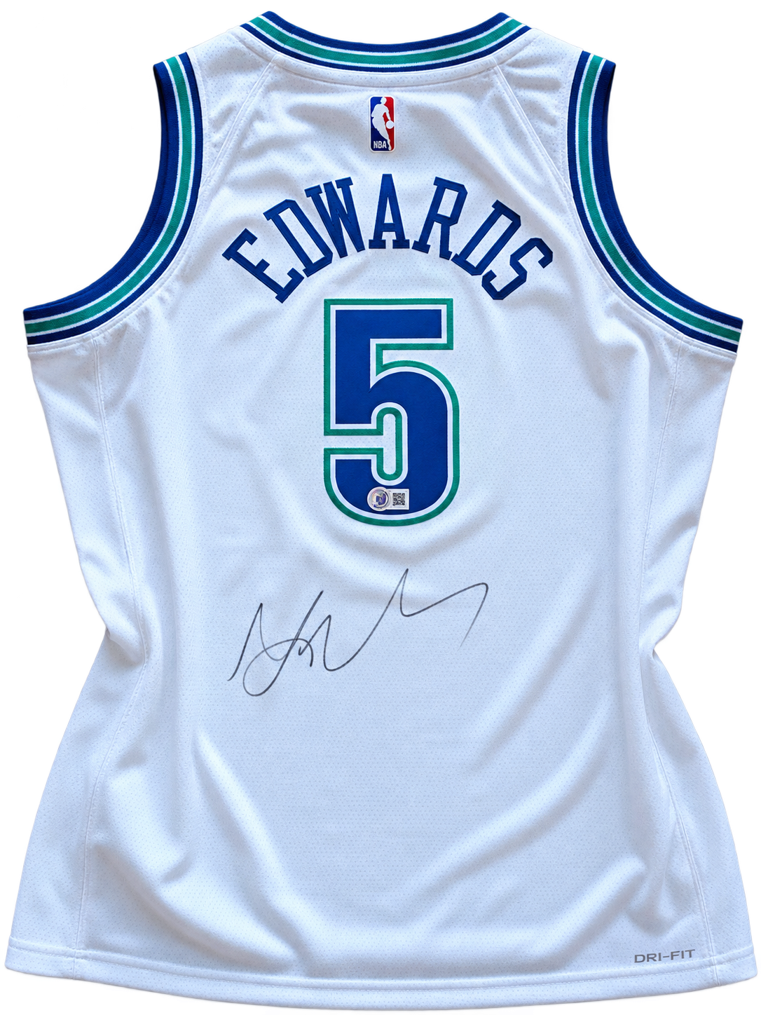 Anthony Edwards signed Jersey NBA Minnesota Timberwolves BECKETT COA