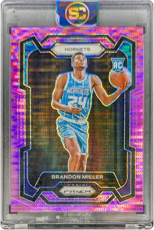 Brandon Miller 2023 PRIZM Rookie Pink Pulsar RC /42