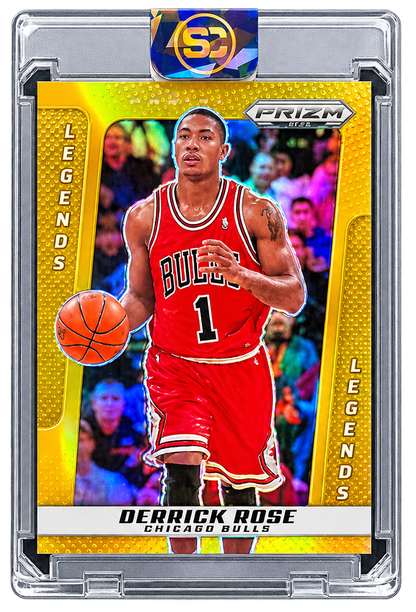 Derrick Rose 2024 PRIZM DECA Legends Gold /10