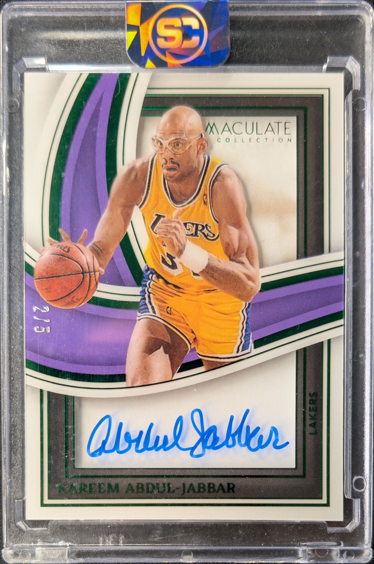 Kareem Abdul-Jabbar 2022 Immaculate Green Auto /5