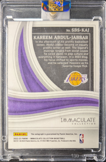 Kareem Abdul-Jabbar 2022 Immaculate Green Auto /5