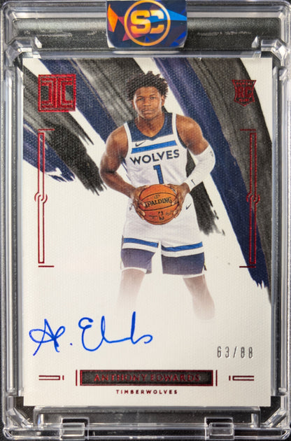 Anthony Edwards 2020 Impeccable Rookie Auto RC /88