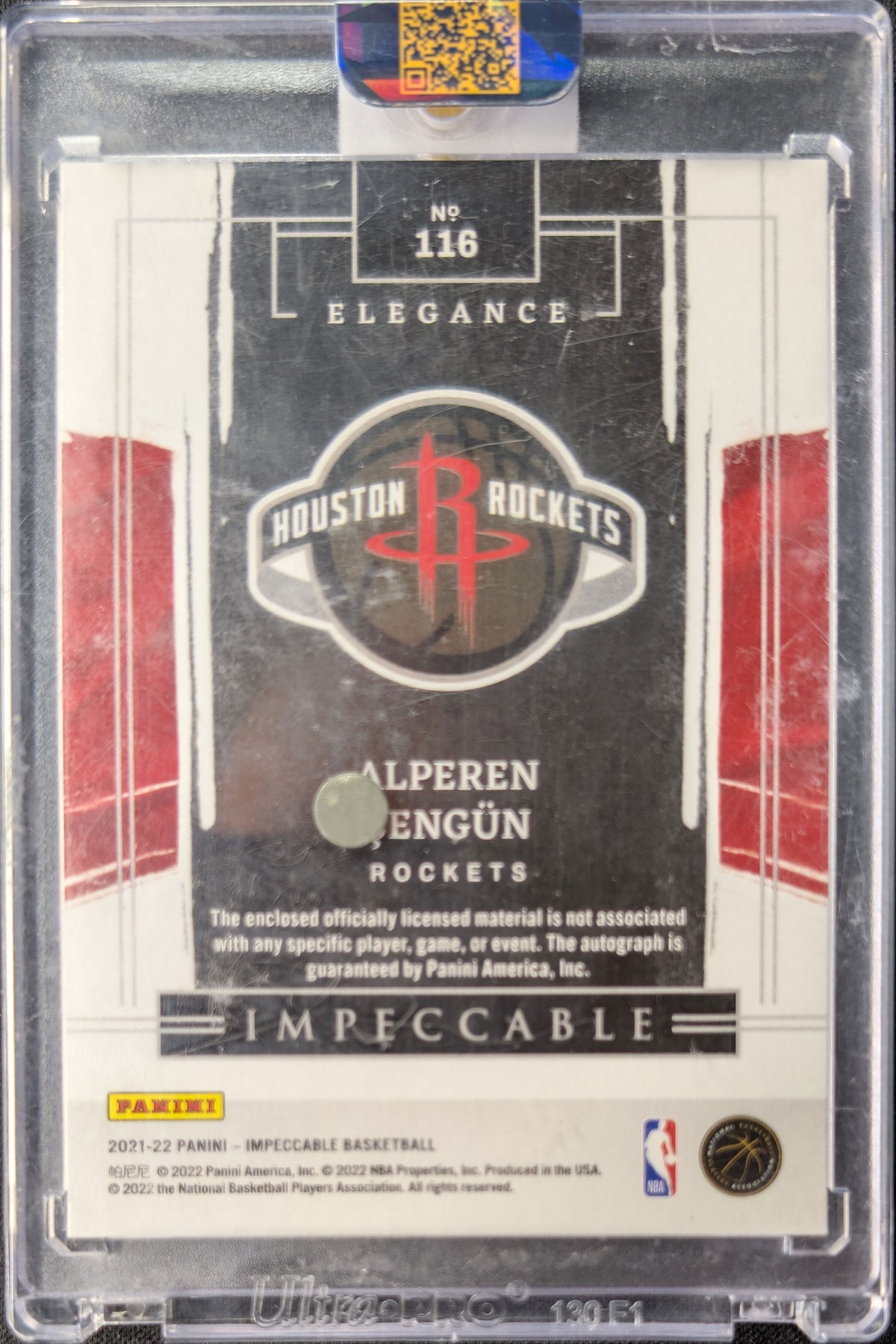 Alperen Sengun 2021 Impeccable Elegance Rookie Auto RC /25