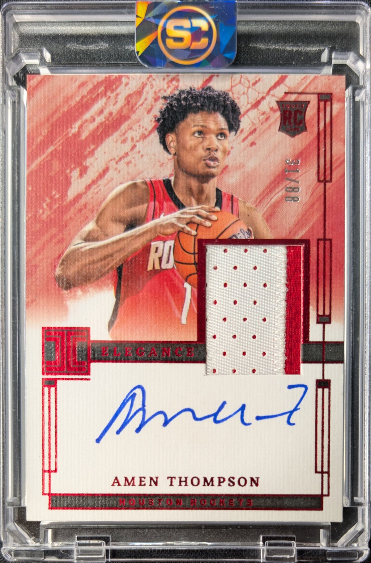 Amen Thompson 2023 Impeccaple International RPA Auto RC /88