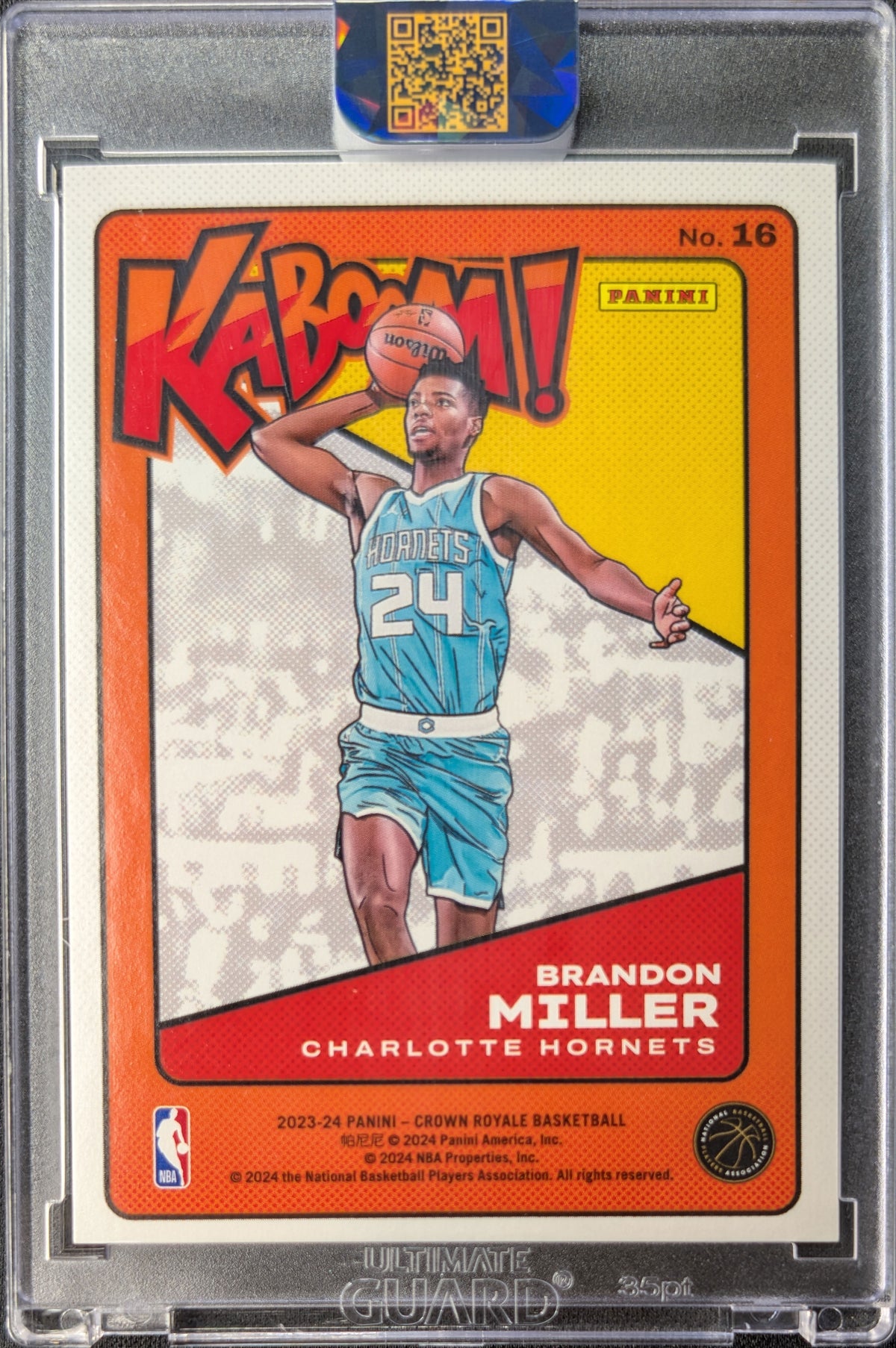 Brandon Miller Crown Royale Rookie KABOOM RC