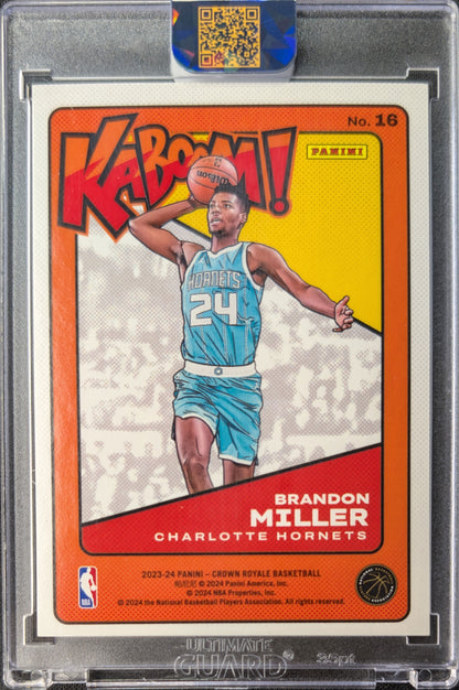 Brandon Miller Crown Royale Rookie KABOOM RC