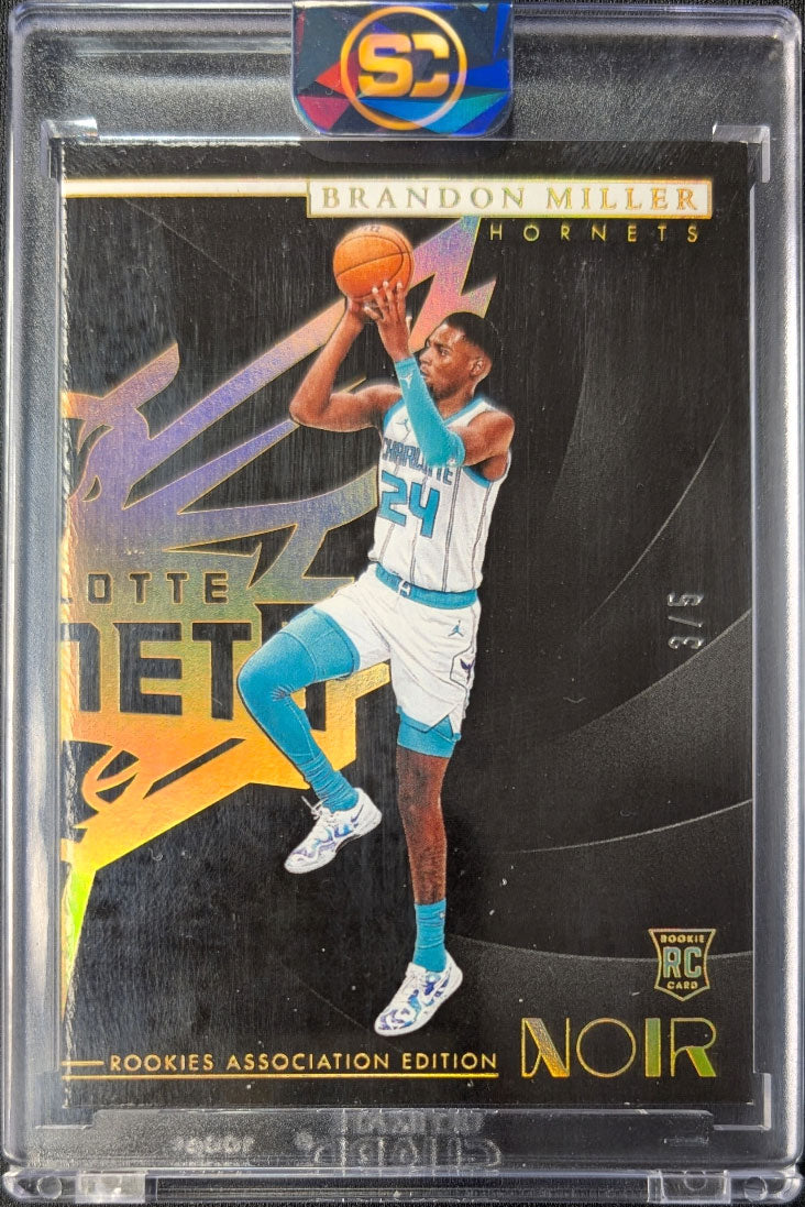 Brandon Miller 2023 Noir Rookie Association Gold Holo /5