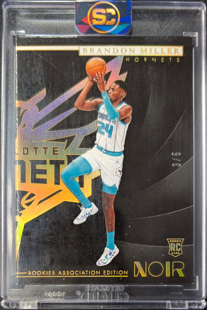 Brandon Miller 2023 Noir Rookie Association Gold Holo /5