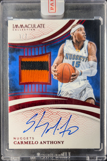 Carmelo Anthony 2024 Immaculate Patch Auto /7