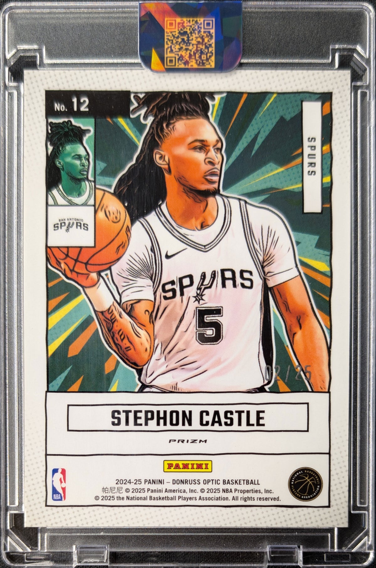 Stephon Castle Donruss Optic Net Marvels Green Scope Rookie RC /25