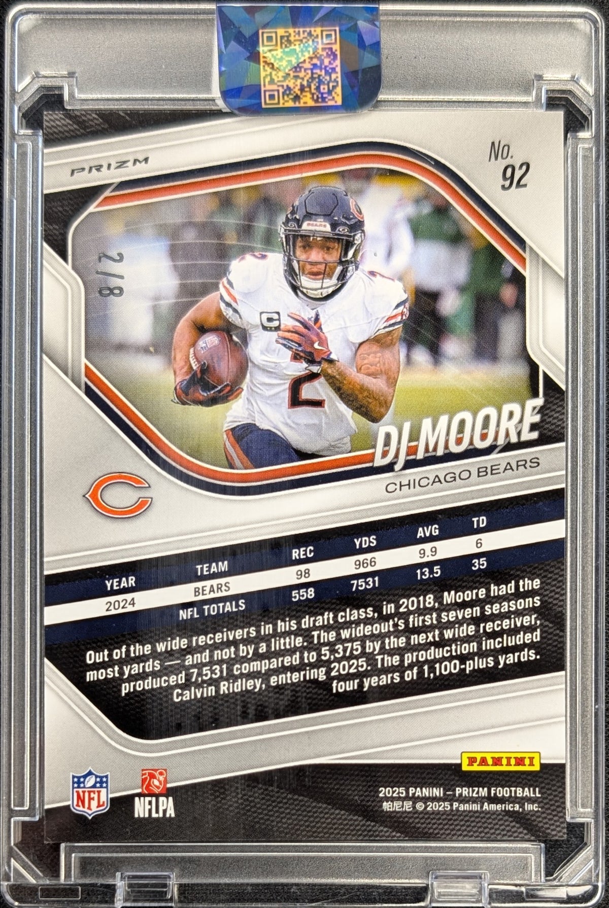 DJ Moore 2025 PRIZM Lotus /8