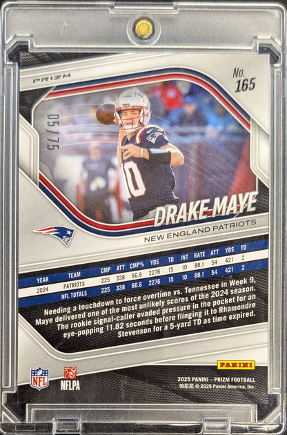 Drake Maye 2025 PRIZM Green Scope /75