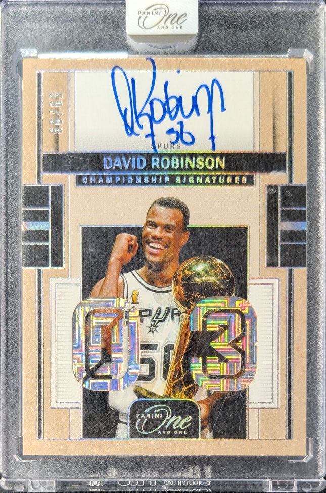 David Robinson 2024 One an One Championship Signatures Auto /99