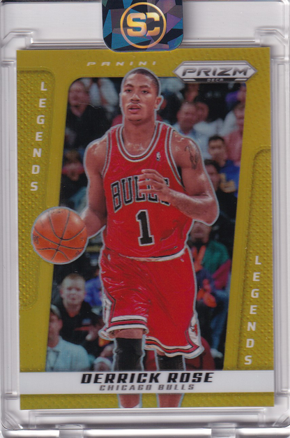 Derrick Rose 2024 PRIZM Deca Legends Gold /10
