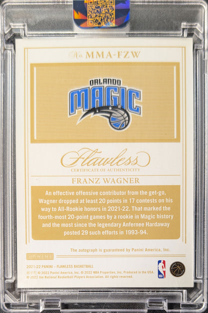 Franz Wagner 2021 Flawless Moments Ruby Rookie Auto RC /15