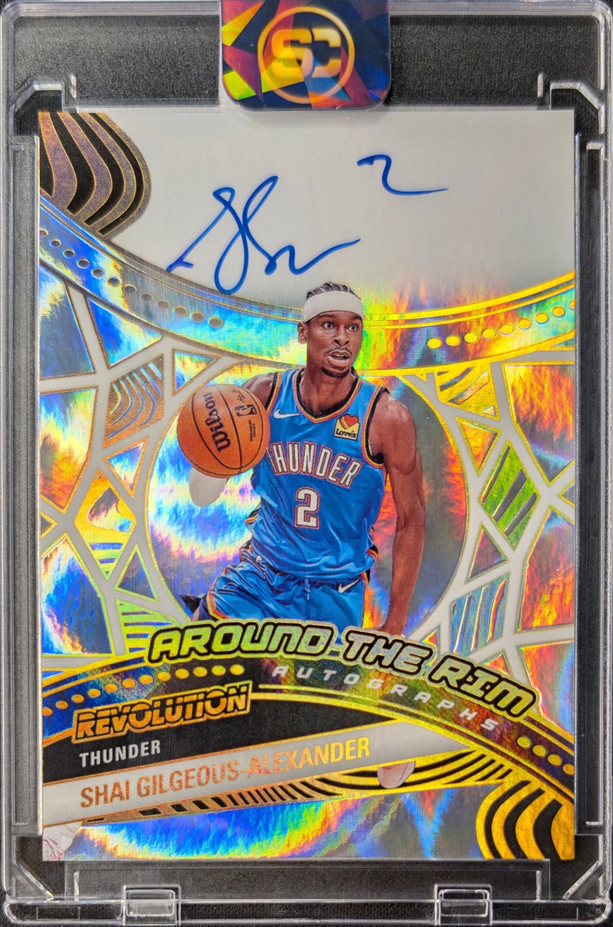 Shai Gilgeous-Alexander 2024 Revolution Around the Rim Auto /25