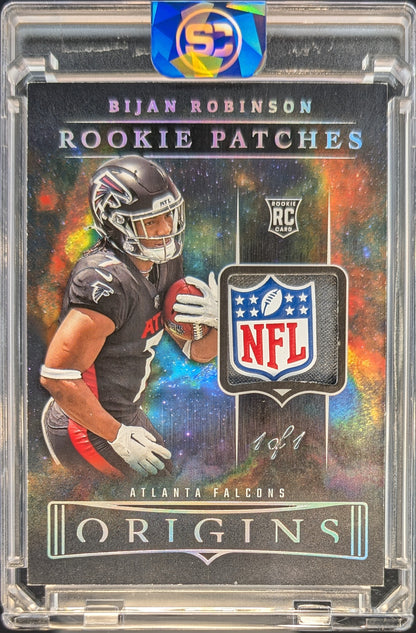 Bijan Robinson 2023 Origins Rookie Patches NFL Shield RC /´1/1