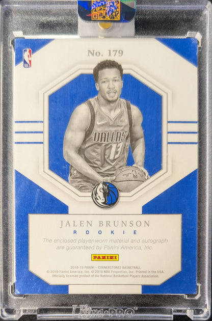 Jalen Brunson 2019 Cornerstones RPA Rockie Patch Auto RC  /199