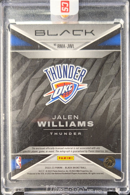 Jalen Williams 2022 Black Rookie Patch Auto /25