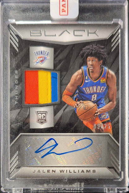Jalen Williams 2022 Black Rookie Patch Auto /25