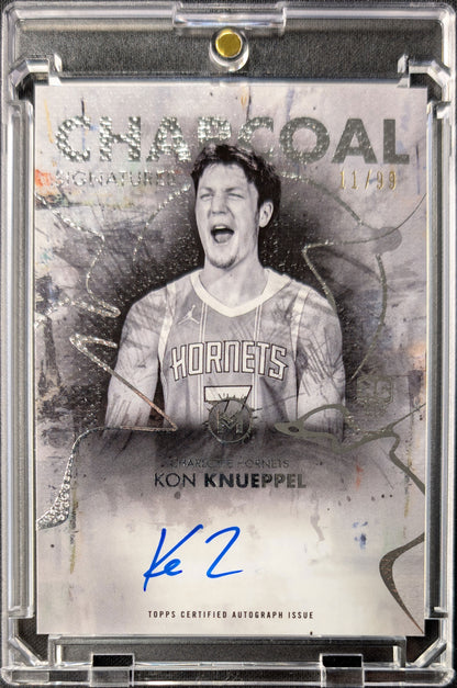 Kon Knueppel 2026 Motif Charcoal Rookie Auto RC /99