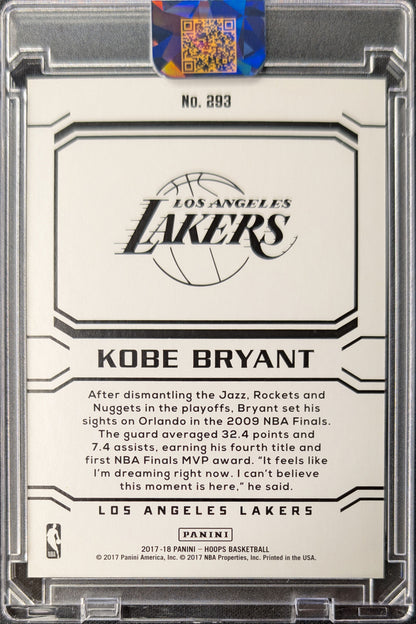 Kobe Bryant 2017 Hoops Career Tribute Green /99