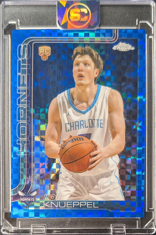 Kon Knueppel 2025 Chrone Blue X-Fractor Rookie