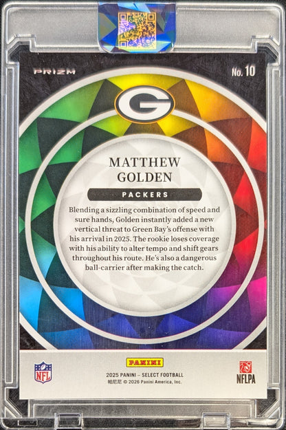 Matthew Golden 2025 Select Rookie Color Wheel RC SSP