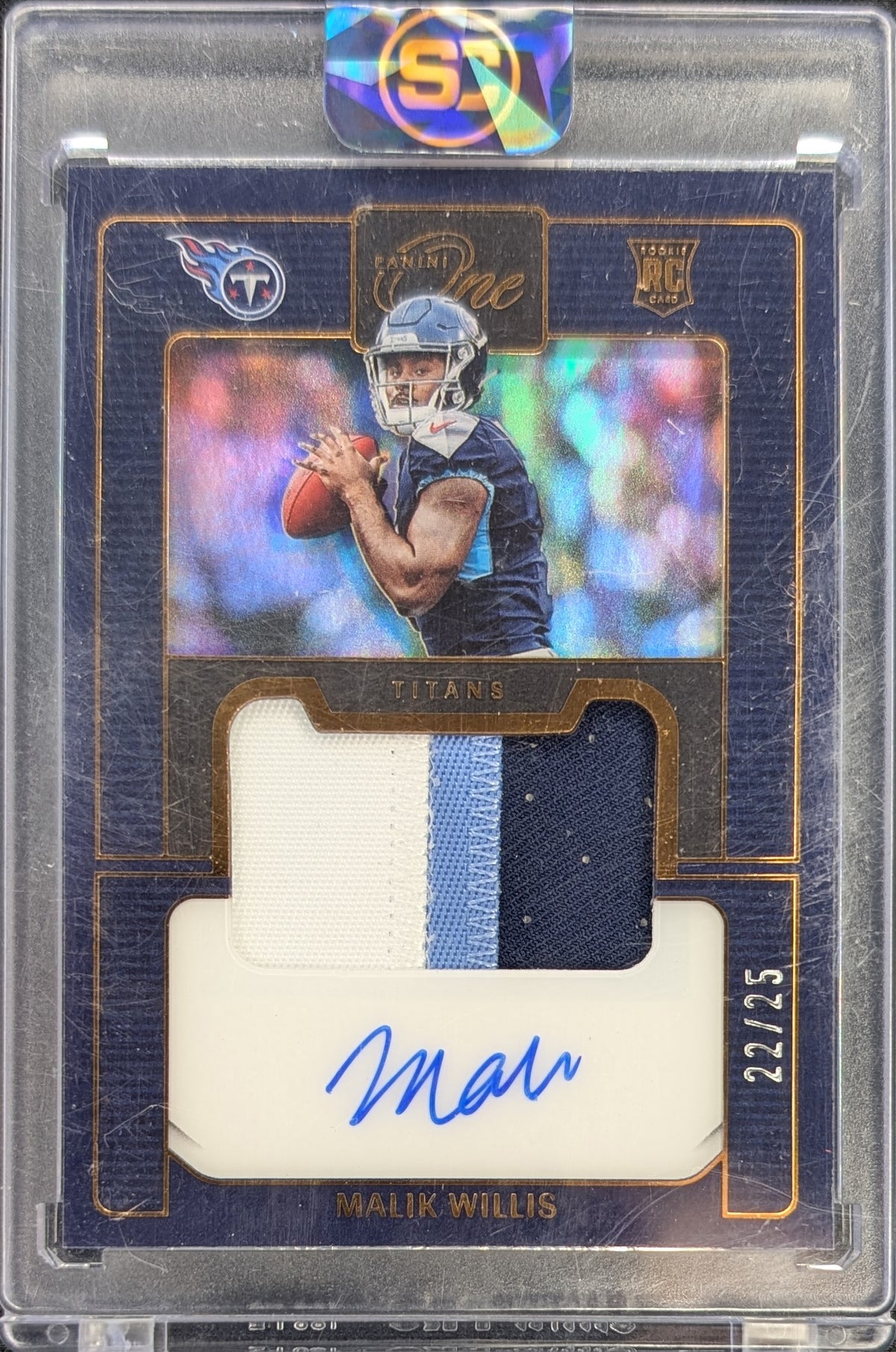 Malik Willis 2022 One and One Rookie Patsch Auto RC /25