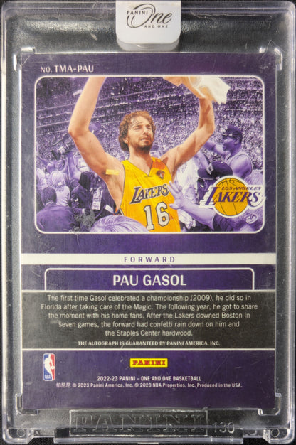 Pau Gasol 2022 One and One Timeless Moments Auto /99