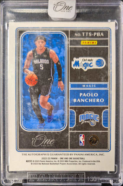 Paolo Banchero 2022 One and One Team Titan Signatures Auto /35