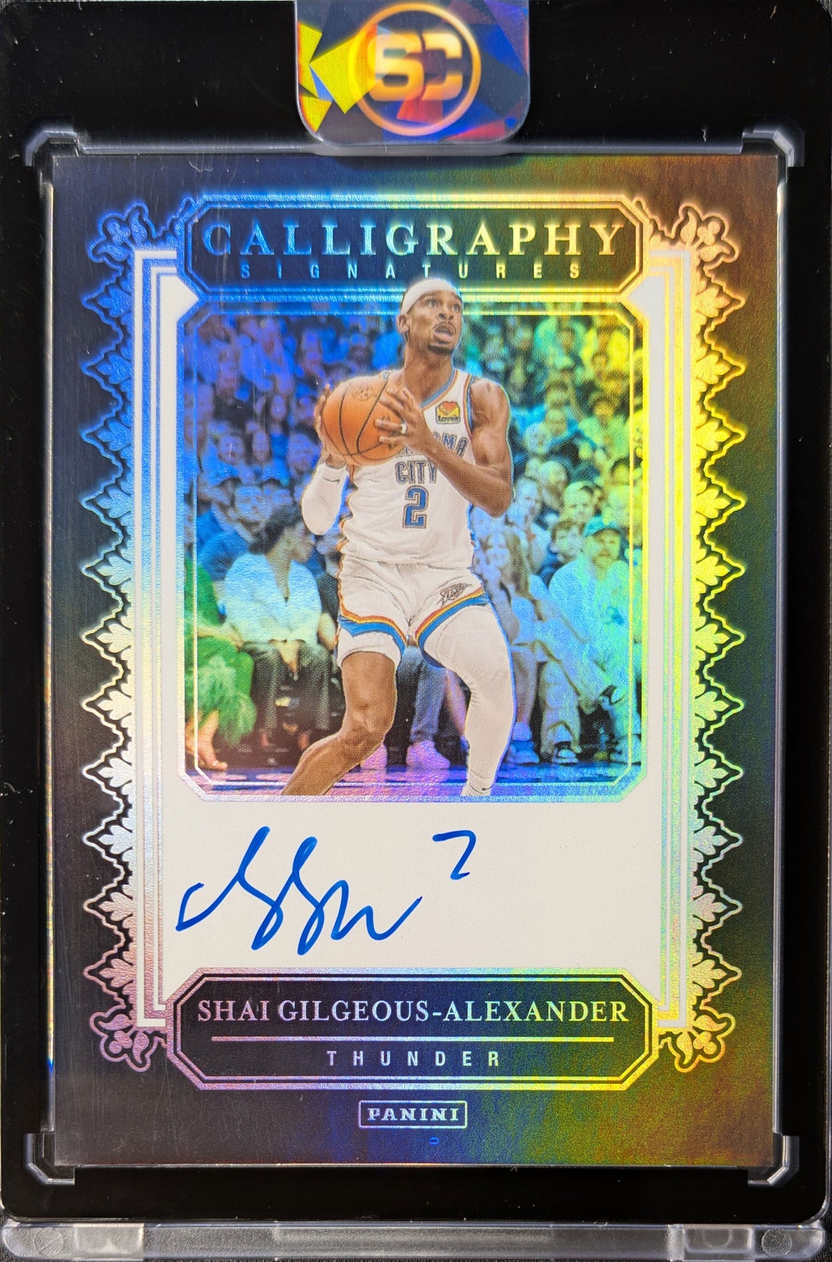 Shai Gilgeous-Alexander 2024 Calligraphy Signatures Auto