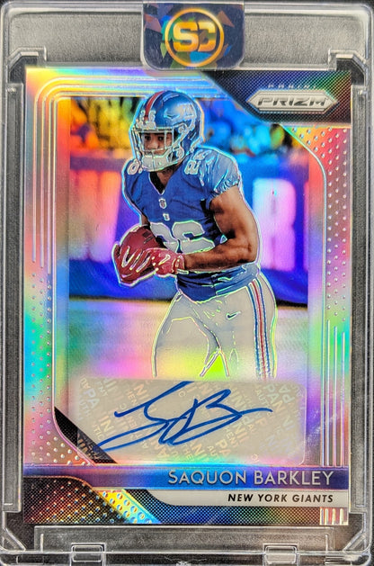 Saquon Barkley 2018 PRIZM Silver Auto